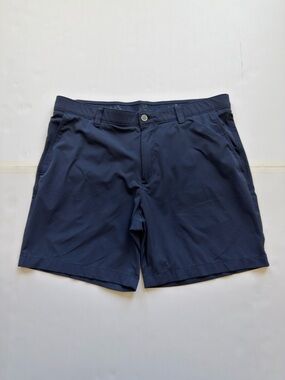 Southern Tide Brrr -Die Performance Golf Shorts Mens 38 Navy 8" Stretch